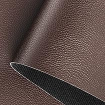 MEISTER SHEET【LEATHER】【箔】BROWN Faux Leather Brown PU Leather Fabric 36