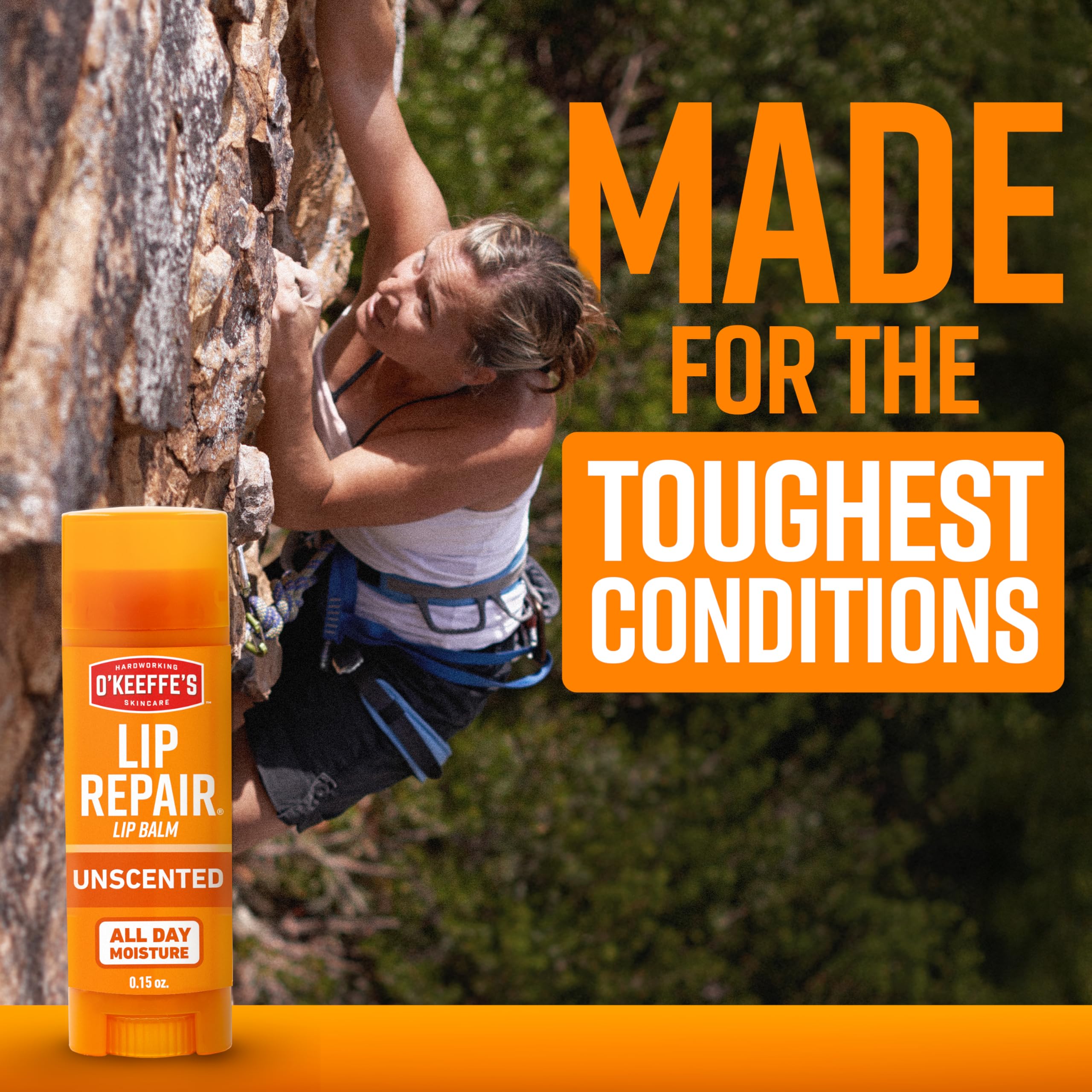 O'Keeffe's Lip Repair Unscented Lip Balm for Dry, Cracked Lips - Stick (Twin Pack) - Moisturizer for Very Dry Lips