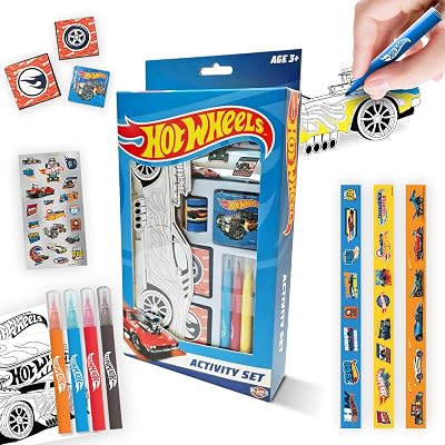 BLADEZ Hot Wheels Activity Set 150+ Pieces Arts Crafts Kit for Kids 3+
