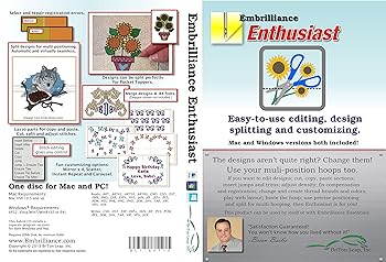 Embrilliance Enthusiast Embroidery Software for Mac & PC