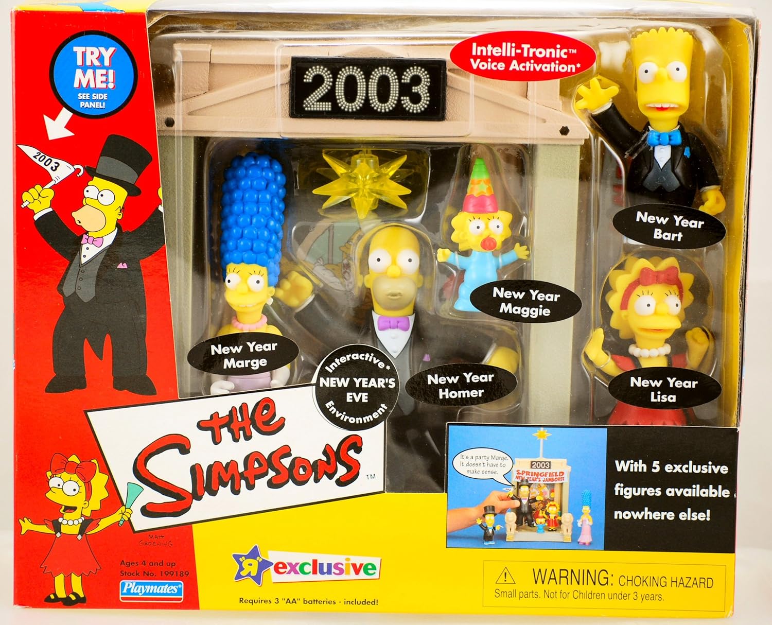 The Simpsons Playset 2003 New Year's Eve Toys & Games