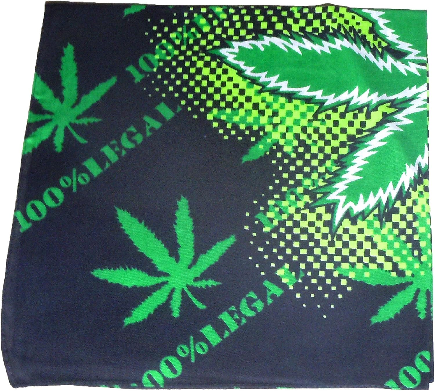 100 Legal Marijuana Bandana (12 Pack) Clothing