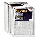 Filtrete MPR 1500 17.5 x 23.5 x 1 Healthy Living Ultra Allergen Reduction HVAC Air Filter, Captures Microscopic Particles like Bacteria & Viruses, Uncompromised Airflow, 6-Pack