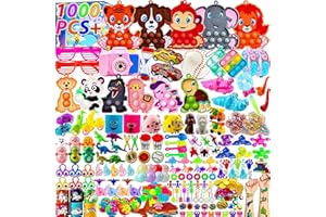 KISSFUTURE 1000 PCS Party Favors for Kids, Fidget Toys Bulk, Goodie Bags Stuffers for Kids, Birthday Gifts, Prize Treasure Box Toys for Classroom, Pinata Stuffers, Carnival Prizes