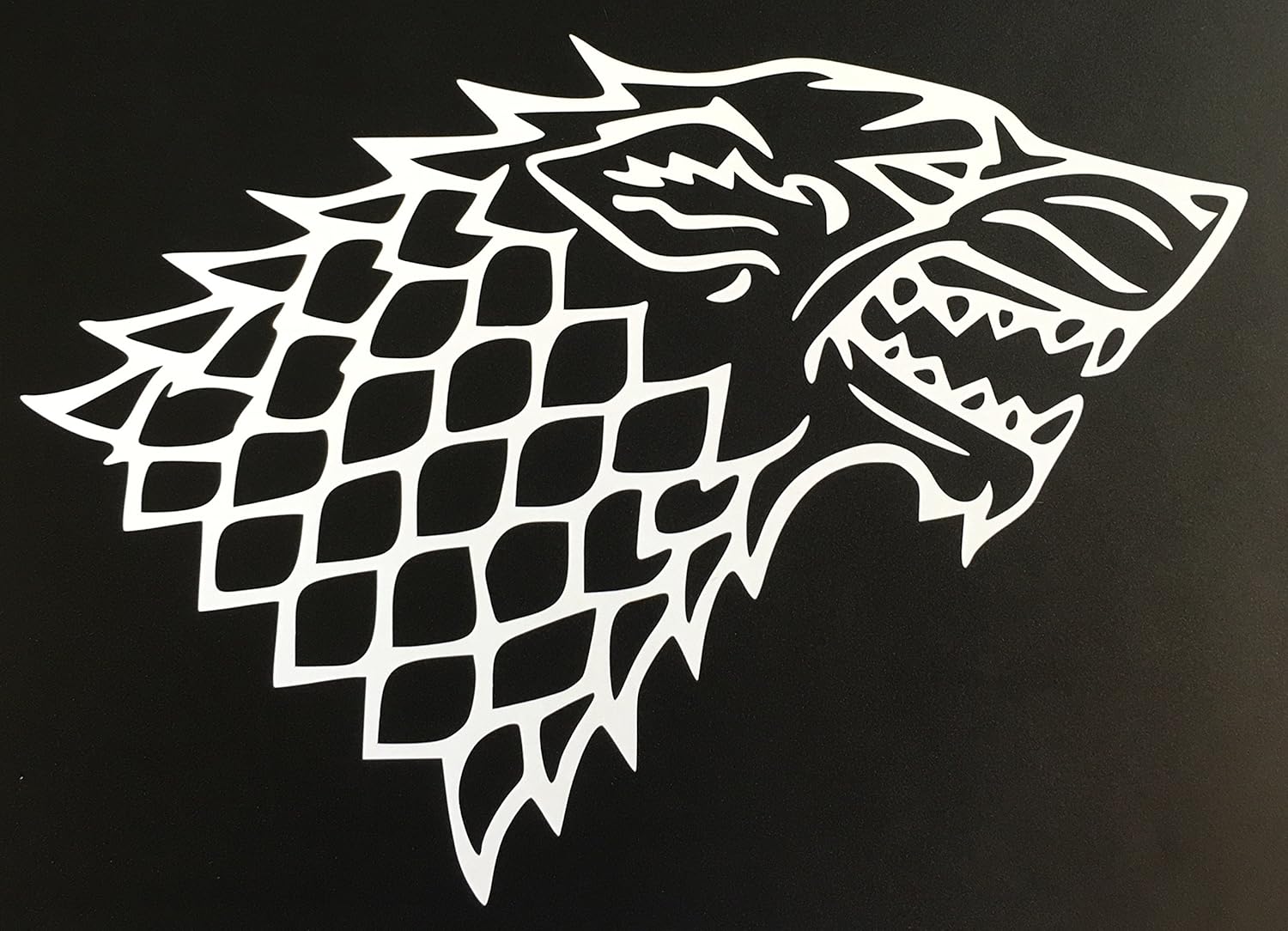 C60068 White Game of Thrones Stark Wolf 7x5