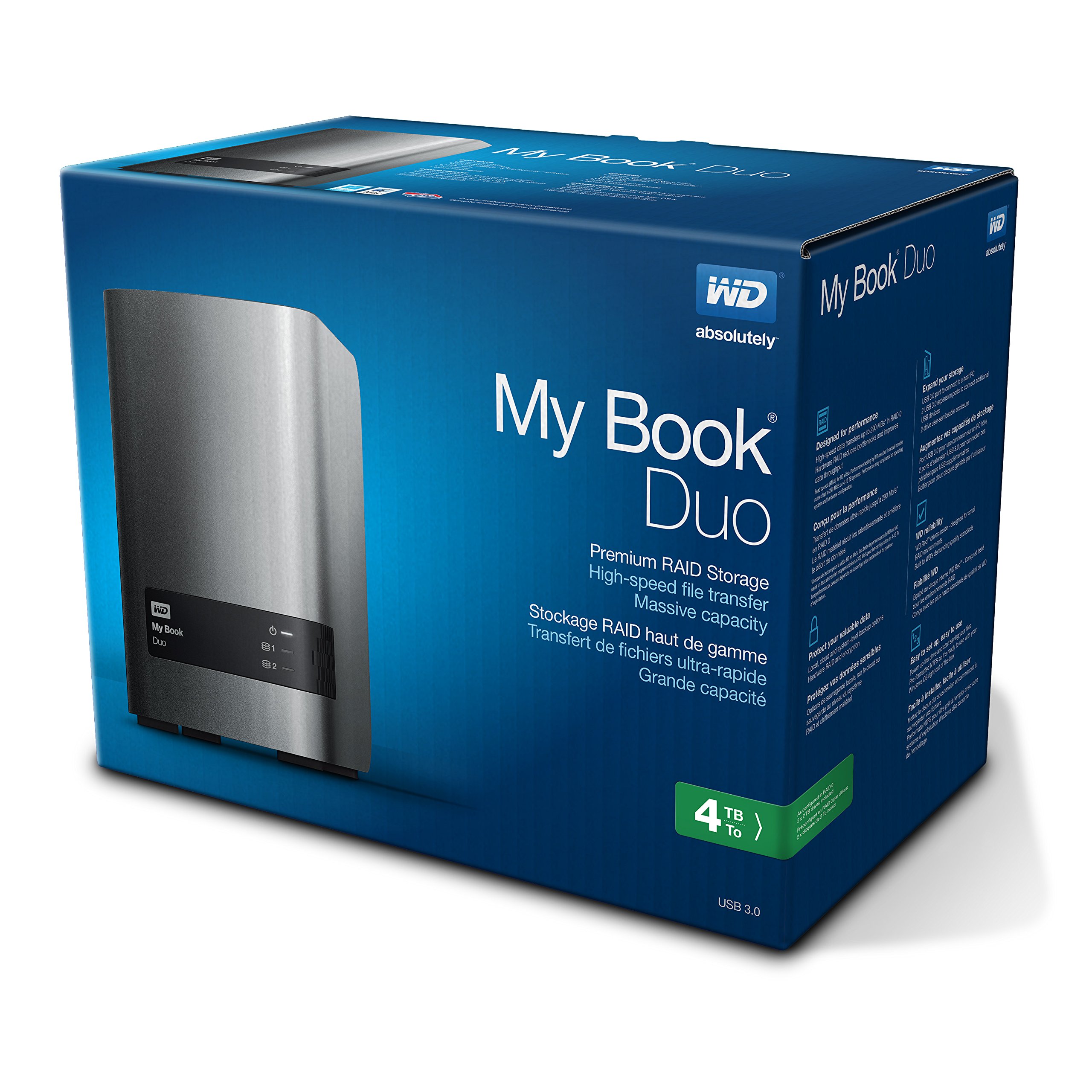 WD 4TB My Book Duo Desktop RAID External Hard Drive - USB 3.0