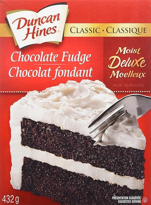 Duncan Hines Classic Cake Mix, Chocolate Fudge, 432g Amazon.ca Grocery