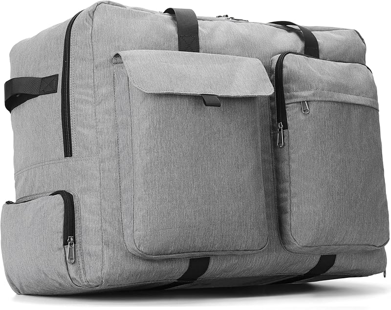 Bolsa de Viaje Plegable 100L con Compartimento para Zapatos, Resistente al Agua y al Desgarro. Bolso de Viaje para Hombre y Mujer, Ideal para Viajes, Mudanzas y Fines de Semana
