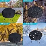 Peralng Waterproof Fire Pit Cover 85x40cm Heavy Duty Oxford Fabric view 7