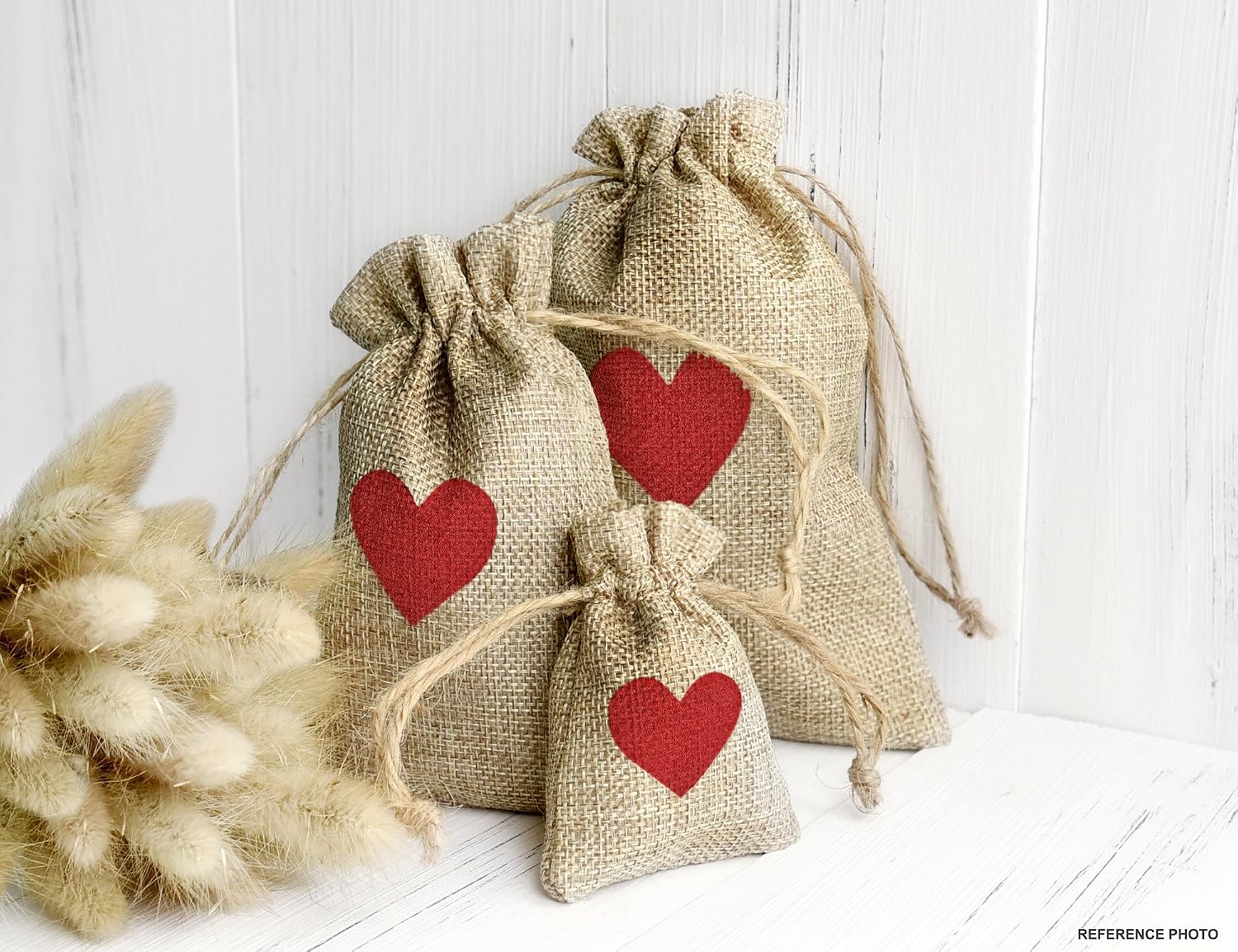 FiveSeasonStuff Burlap Bags with Drawstring, Hessian Jute Wedding Favours Gift Bags - Image 4