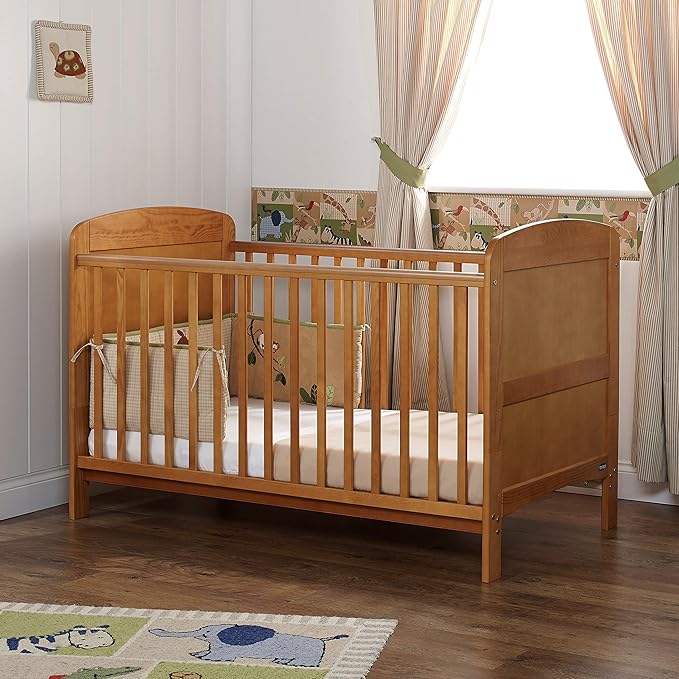 obaby grace cot bed walnut