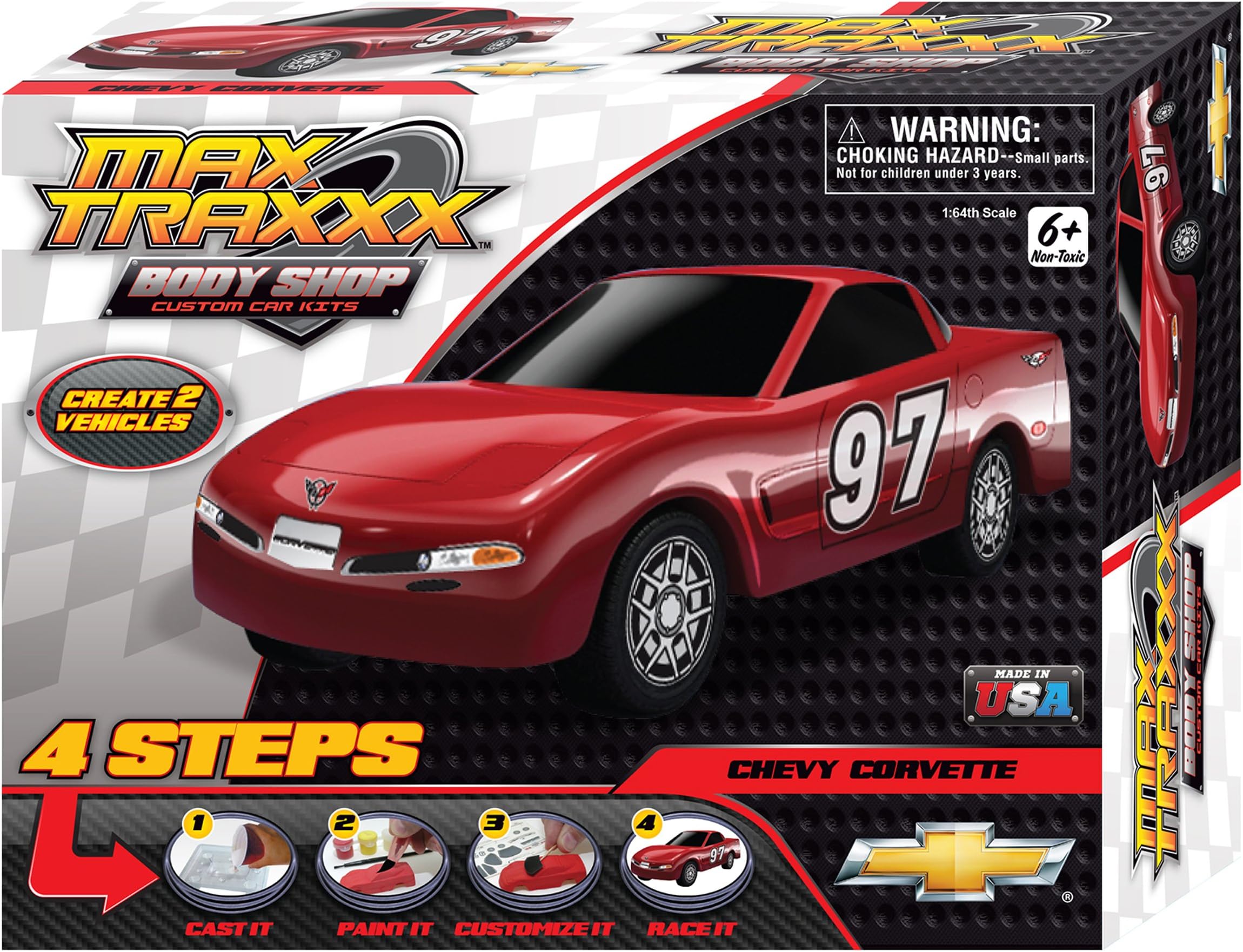 Skullduggery 07380 Max Traxxx Body Shop Corvette Casting Kit