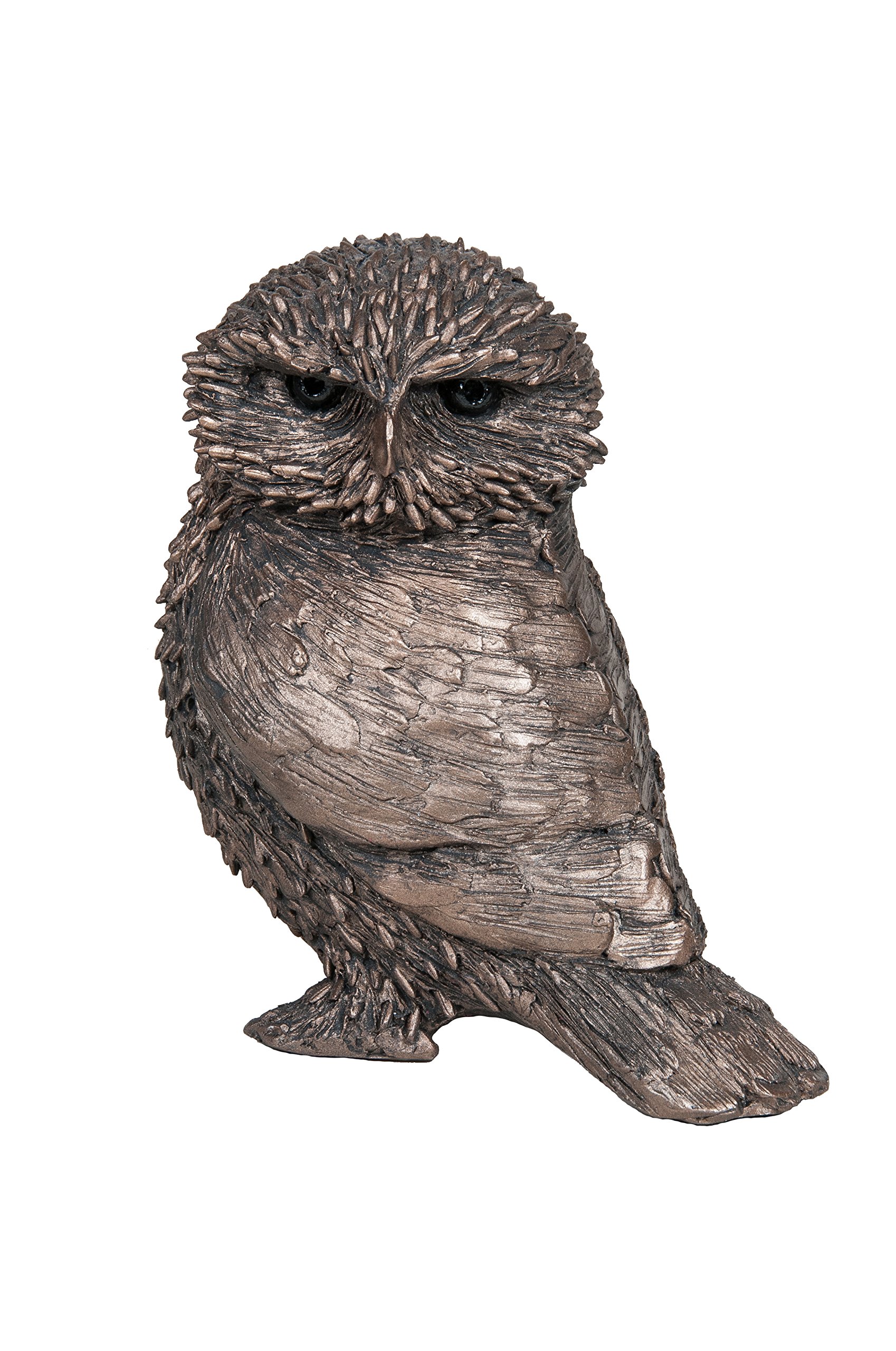 Blue Poppy Art Stunning Olly the little Owl Cold Cast bronze sculpture by Thomas Meadows, 12 x 12cm, TM042