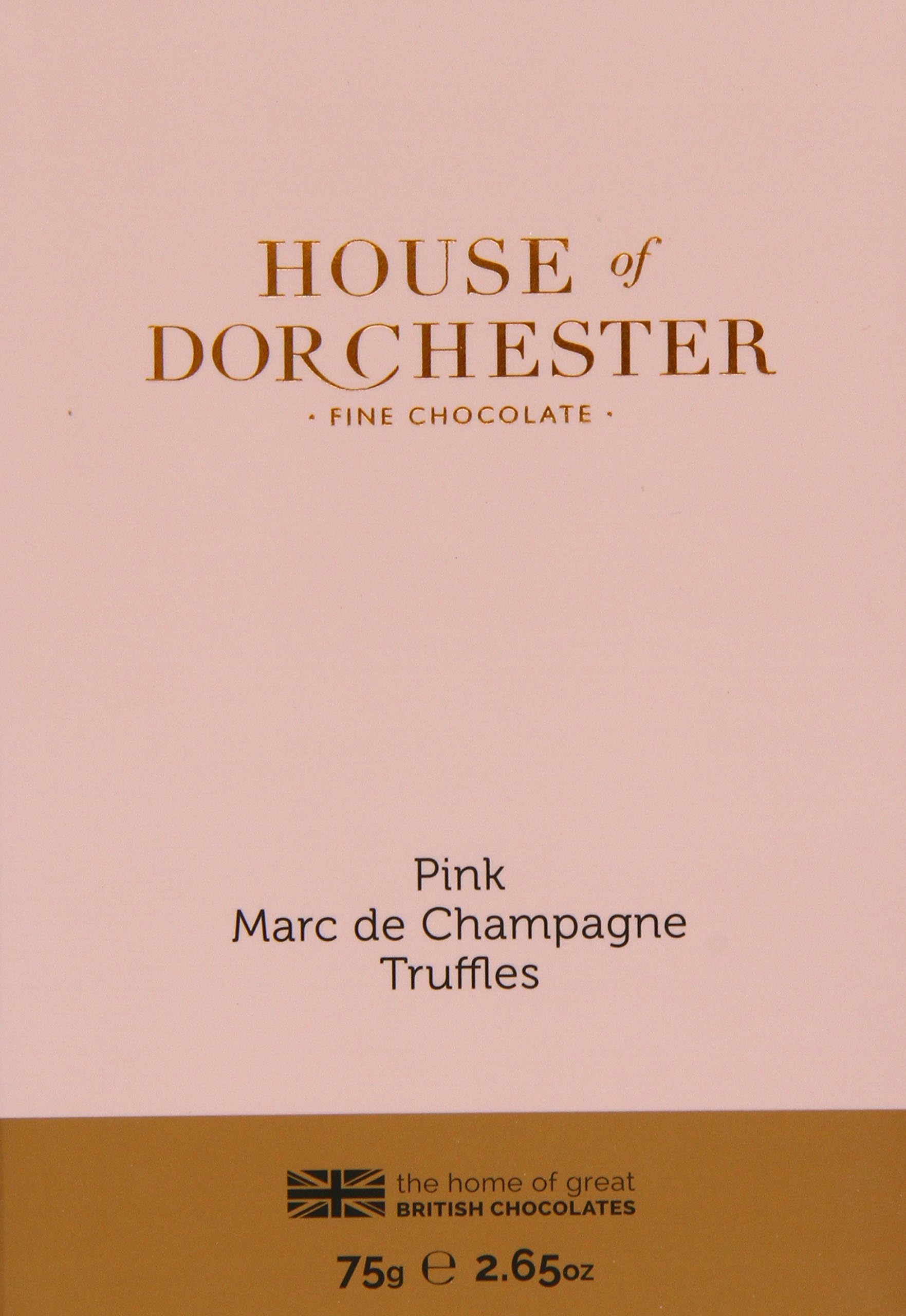 House of Dorchester Pink Marc de Champagne Truffles Chocolate Book Box 75 g (Pack of 2)
