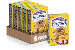 Betty Crocker Bisquick, Gluten Free Pancake and Baking Mix, 16 oz (Pack of 6)