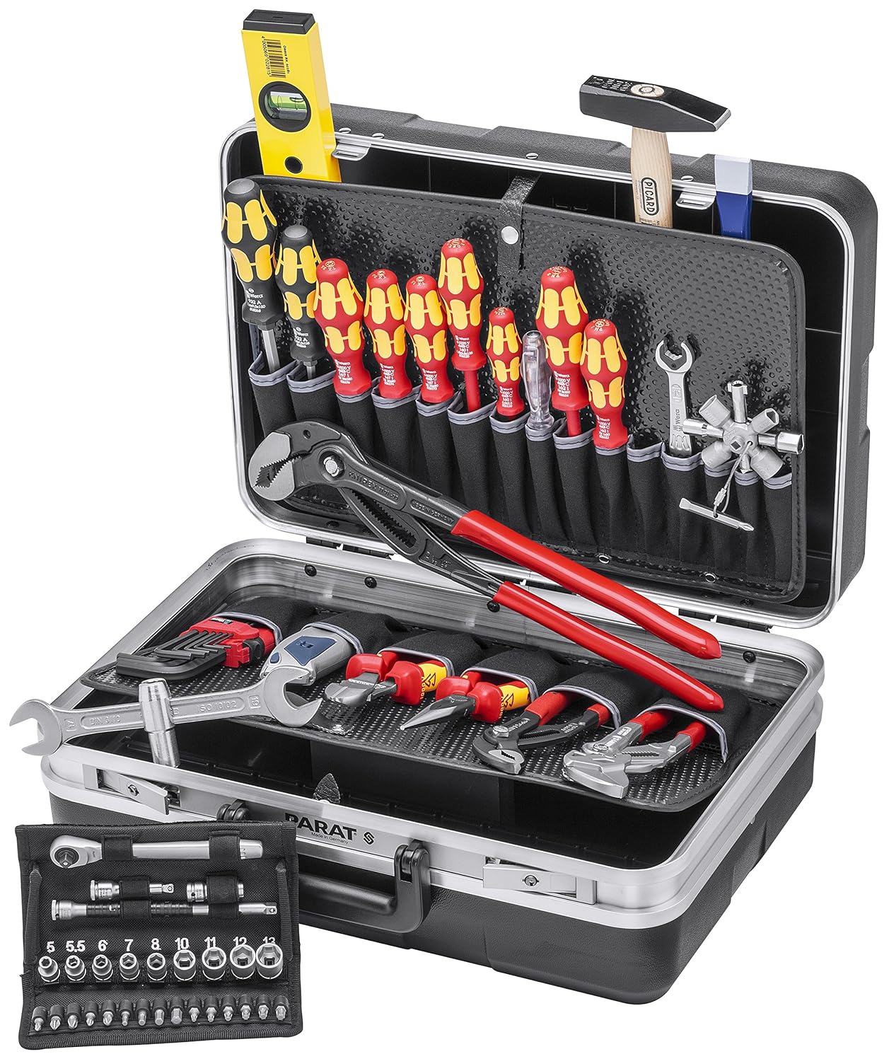 Knipex 00 21 HK S Plumbing Tool Case, MultiColour, Set of 52 Pieces