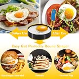 DREAMS 21 Egg Ring 2-Pack Stainless Steel with Anti-Scald Handle Non Stick view 6