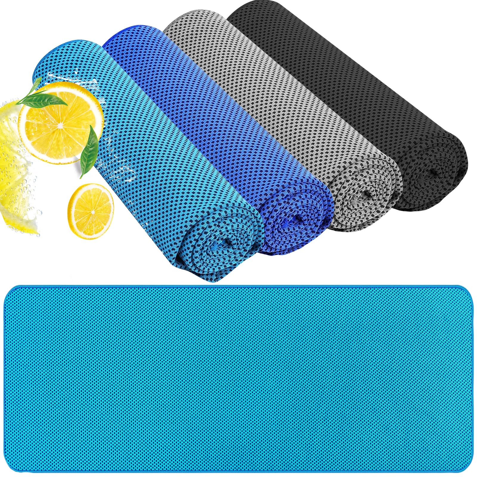 Photo 1 of Cooling Towels for Neck/Face Ice Towel Cooling Neck Wraps for Hot Weather Sweat Towels Microfiber Chilly Towel cold Rags Soft Breathable Quick Dry for Indoor /Outdoor/Yoga/ Gym/Working out?40''x12''?