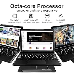 BYYBUO Tablet 10.1 inch, 2 in 1 Android 12 Tablets