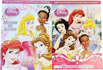 Amazon.com: Disney Princess colorear Set. 2 Disney Princess Español Jumbo colorear \u0026 actividad Libros. Con Cenicienta, Blancanieves, Sleeping Beauty, Ariel, Belle, Little Mermaid \u0026 The Princess and the Frog.: Toys \u0026 Games