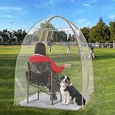 EighteenTek&reg; Pod All Weather Sports Tent with Attached Floor, Instant Outdoor Bubble Tent, Rainproof Camping Sun Shelter for Sports Events Camping Fishing Cheering 50" X 50" X 64"H