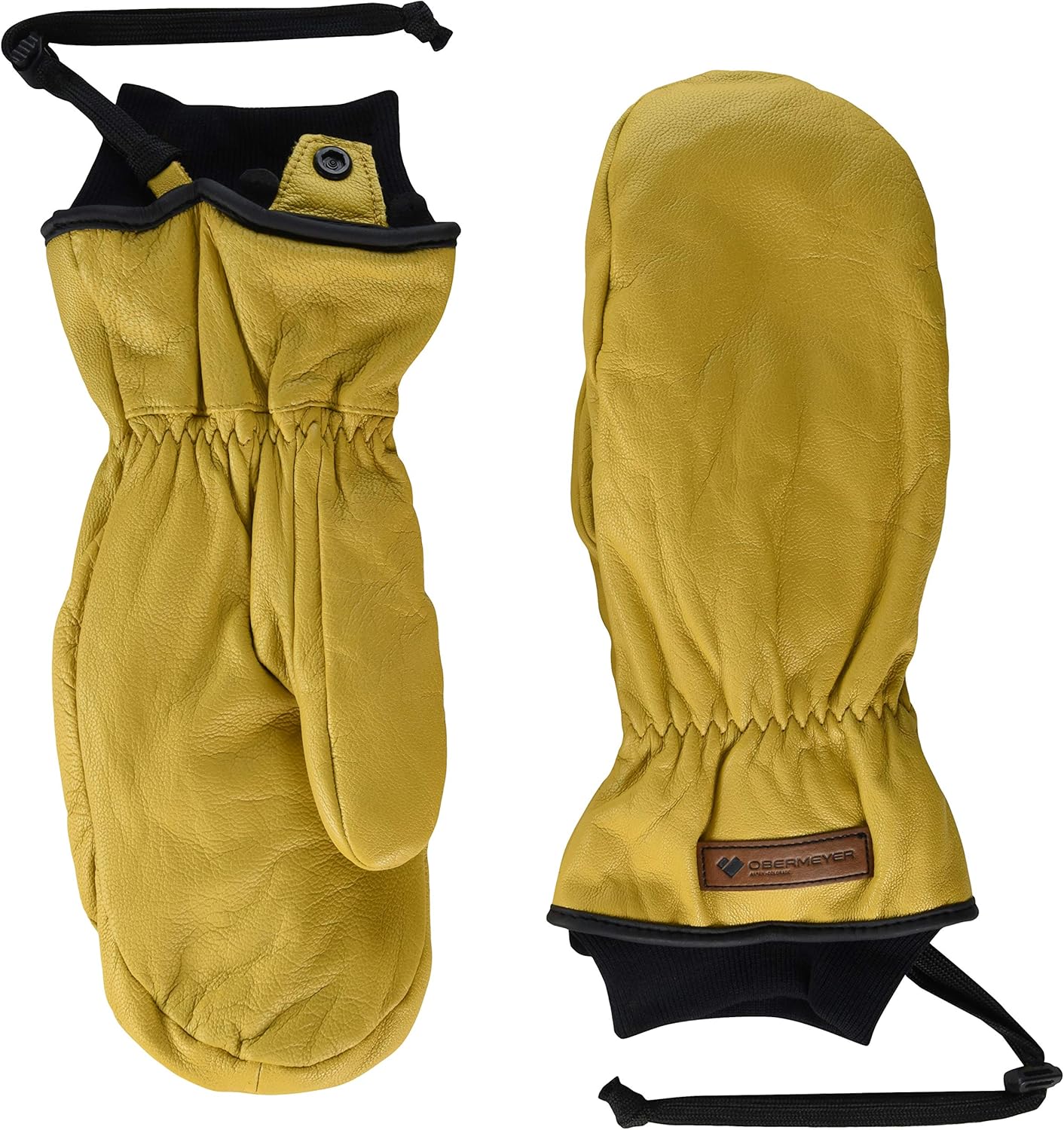 Obermeyer Mens M Leather Mitten: Clothing