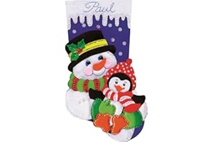 TOBIN Snowman & Penguin Felt Stocking Kit