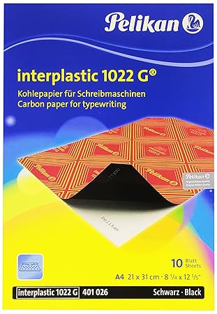Pelikan Kohlepapier Interplastic 1022G, DIN A4, 10 Blatt, 1 Set