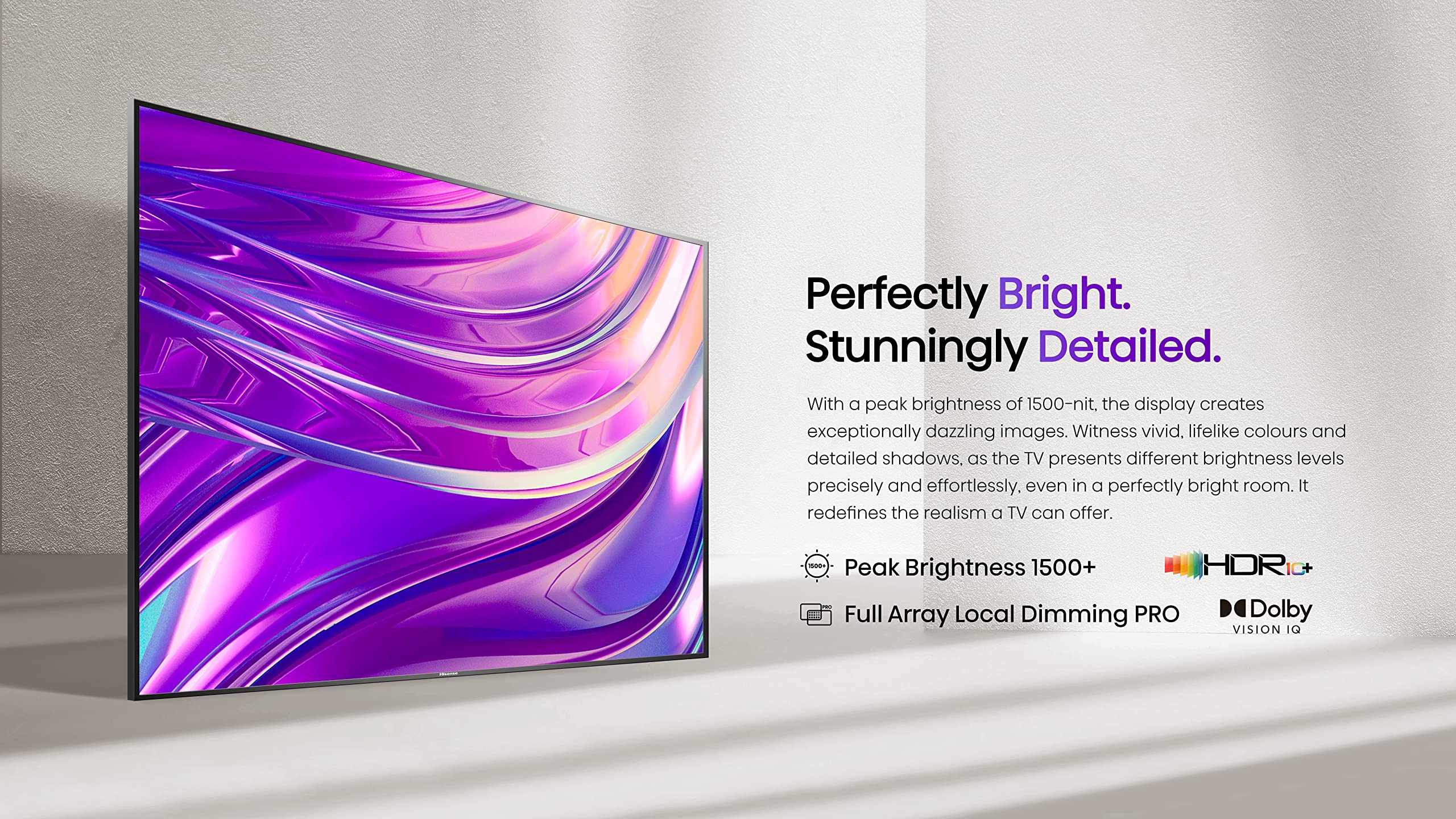 Hisense 55U8H QLED U8H Series Quantum 4K ULED Mini-LED 55-Inch Class Google Smart TV with Alexa Compatibility, Quantum Dot, 1500-Nit HDR10+, Black