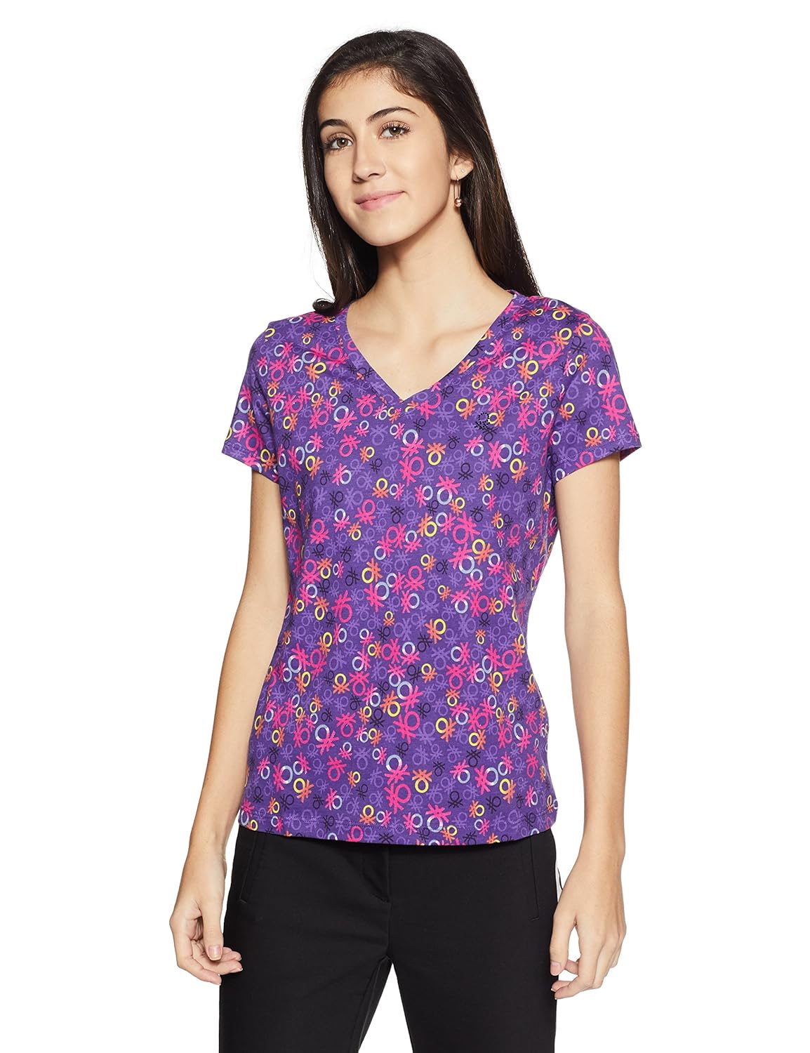 united colors of benetton women's plain t-shirt