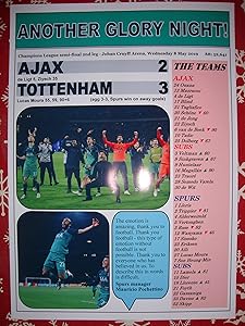 Sports Prints UK Ajax 2 Tottenham Hotspur 3-2019 Champions League semi-Final - Souvenir Print