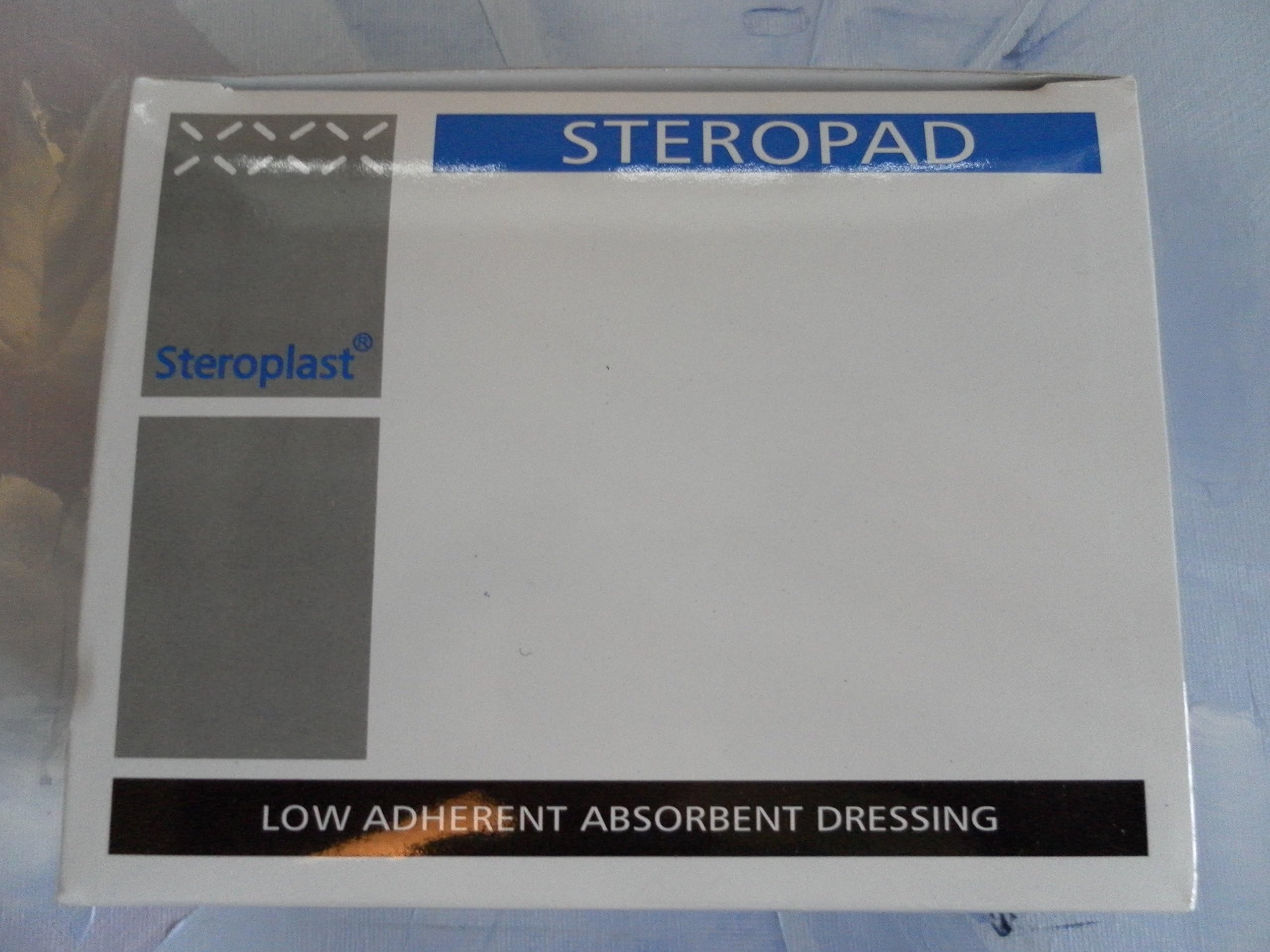 5 x Steropad ~ Low Adherent Absorbent Wound Cut Burn Dressing Pads (7.5cm x 7.5cm)