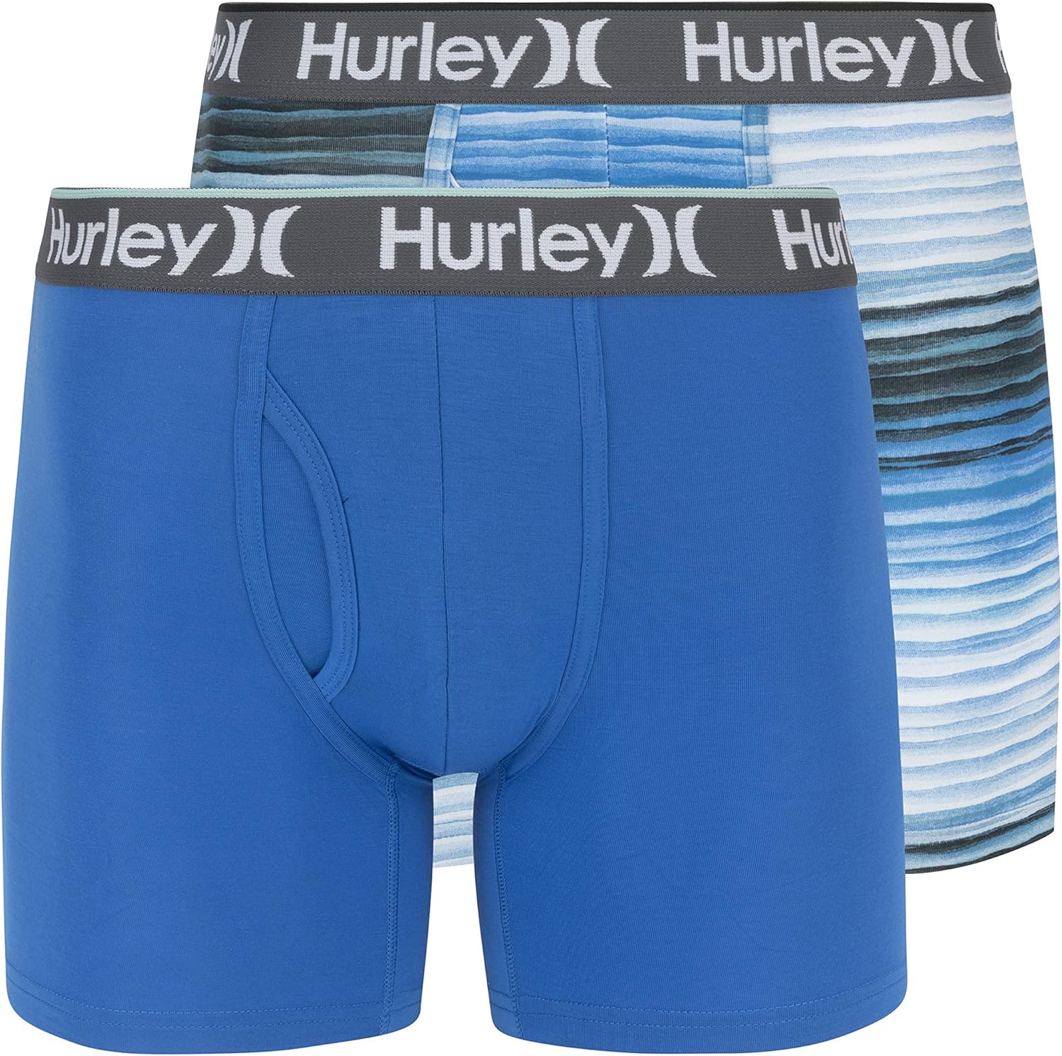 Hurley Men's 2 Pack Everyday Boxer Briefs: Clothing