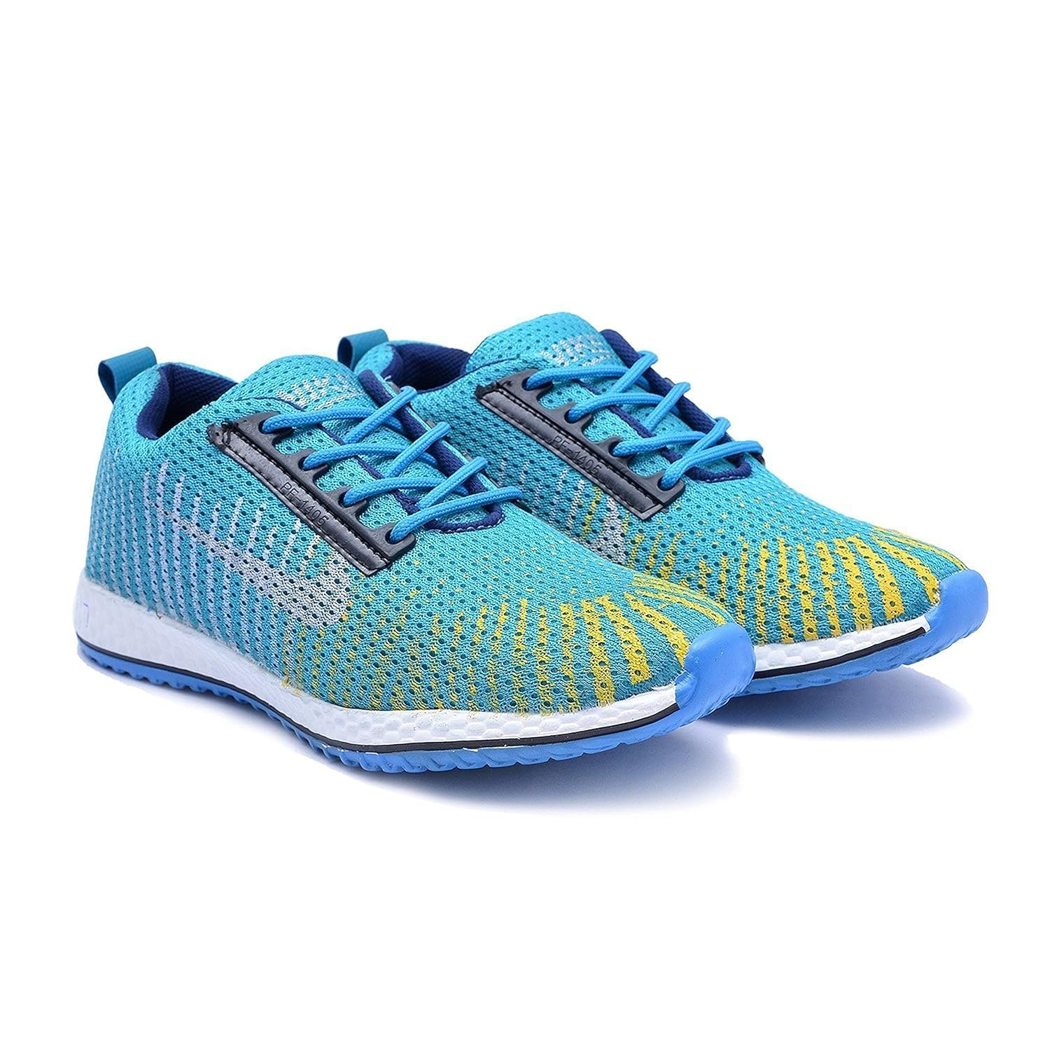 arawali men's sky blue sports/running shoes in new printed pattern.