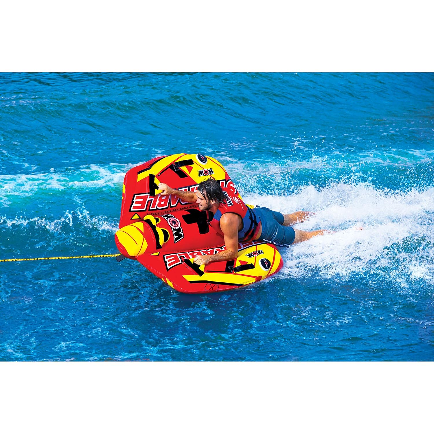 Wow Watersports Steerable 19 1090 1 To 2 Person Towable Tube Take Control Of The Ride
