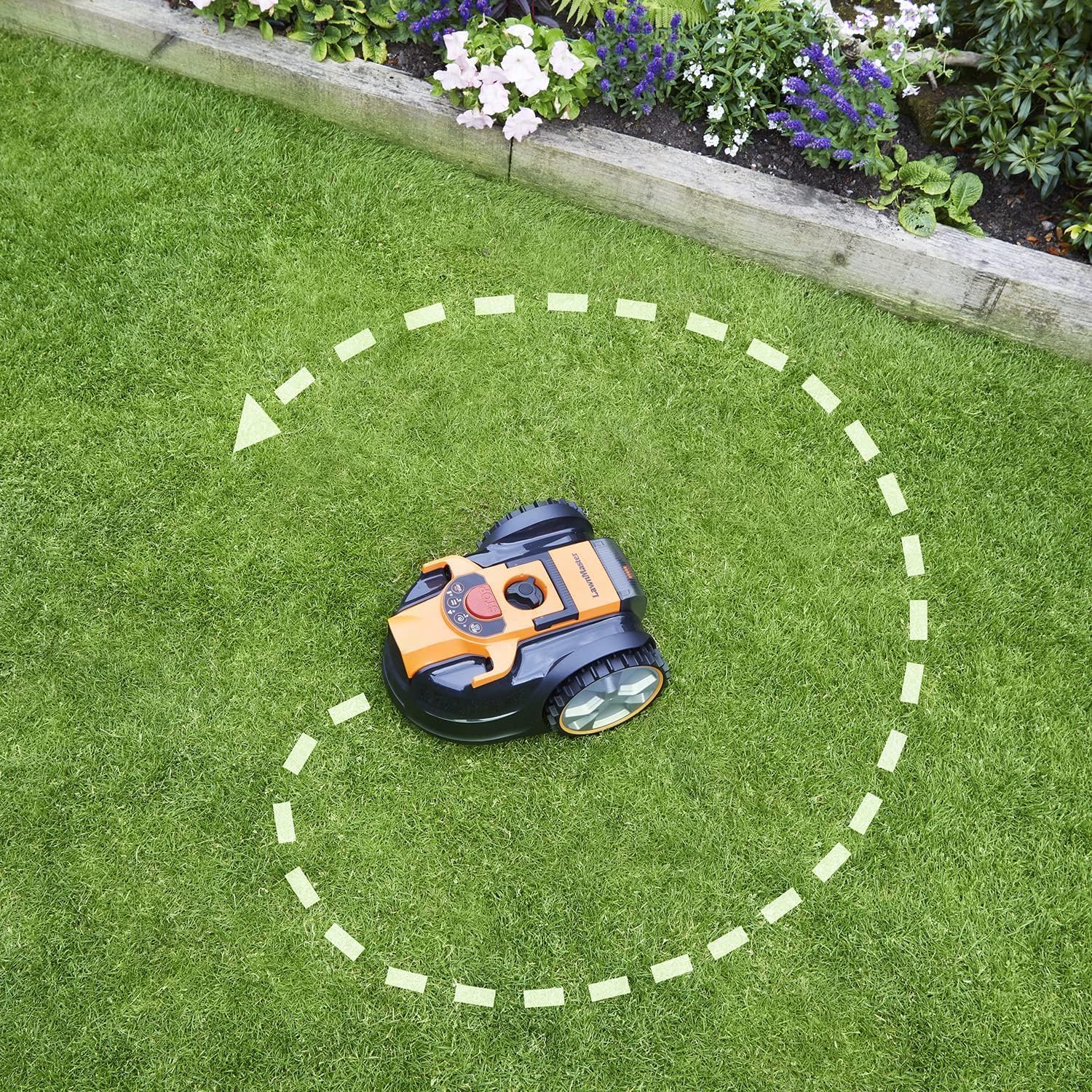 Lawnmaster OcuMow Mähroboter ohne Begrenzungskabel KI-gestützte visuelle Navigation Für 150 m² Hindernisvermeidung & geräuscharm 6