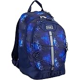 FUEL Hiking Backpack for Women Men Terra Sport, Travel, College, Gym, Work with Laptop Sleeve, Bungee, 18 Inches, Dark Blue Galaxy