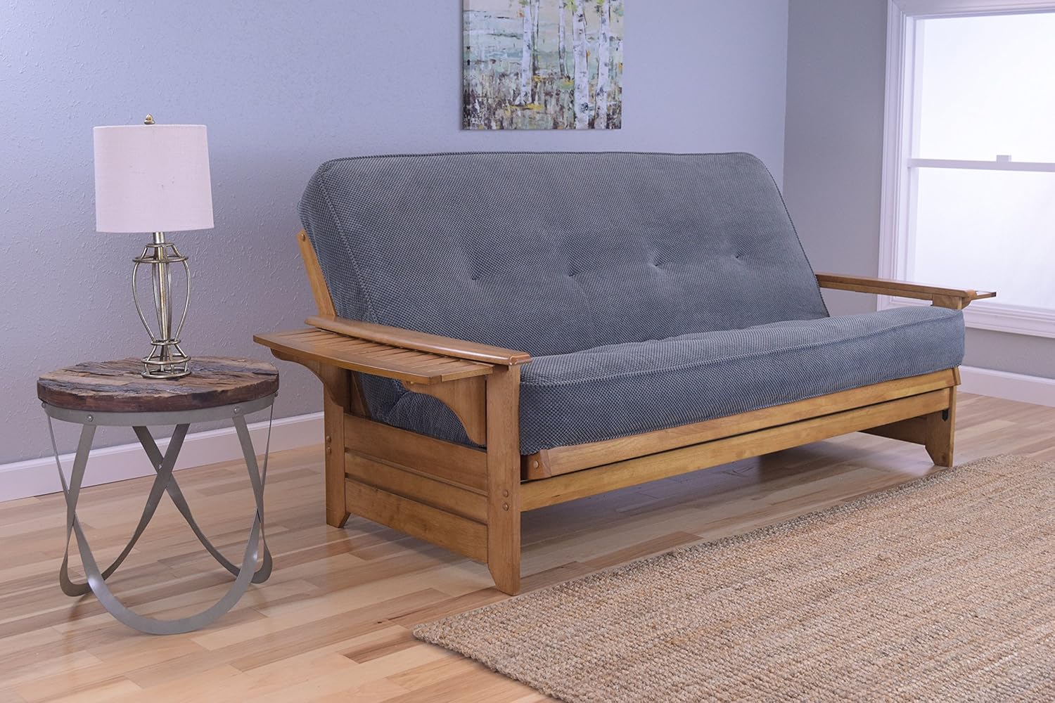 Kodiak Furniture Phoenix Full Size Futon in Butternut