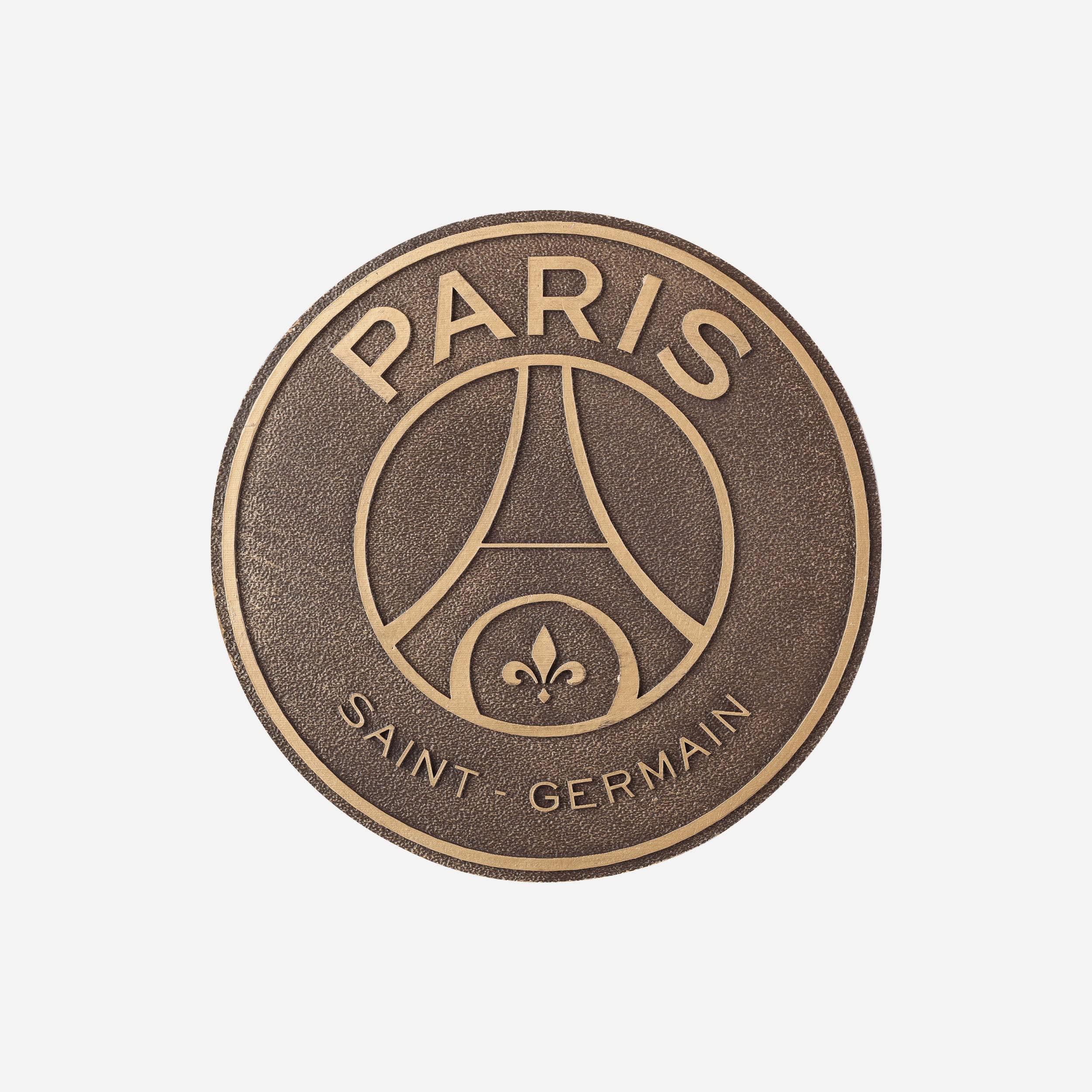 FOCO Officially Licensed Paris Saint-Germain FC Bronze Effect Wall Sign Plaque