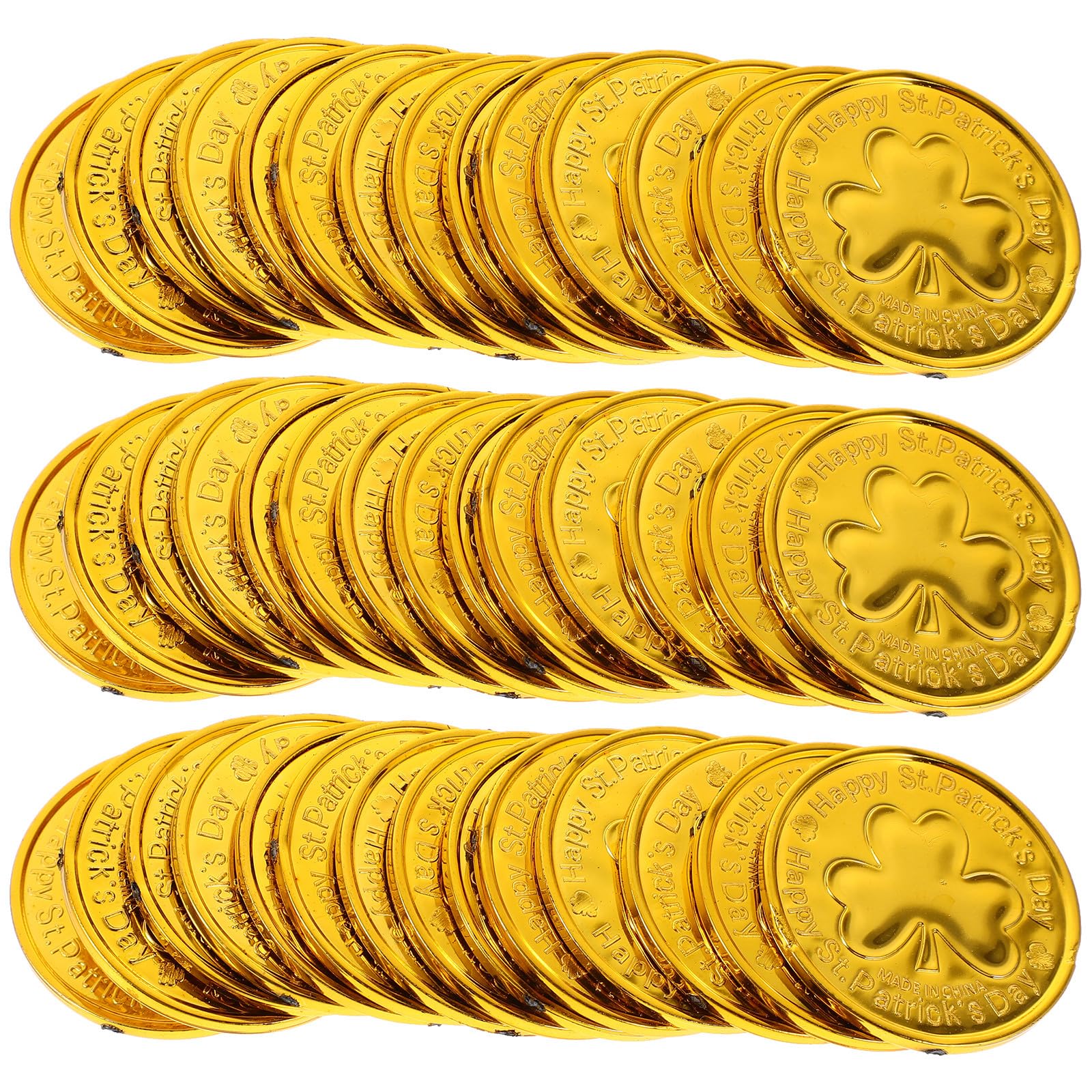 FRCOLOR 100pcs Decorative Saint Patrick's Day Coin Table Sprinkle Table Scatter Decorations, Golden