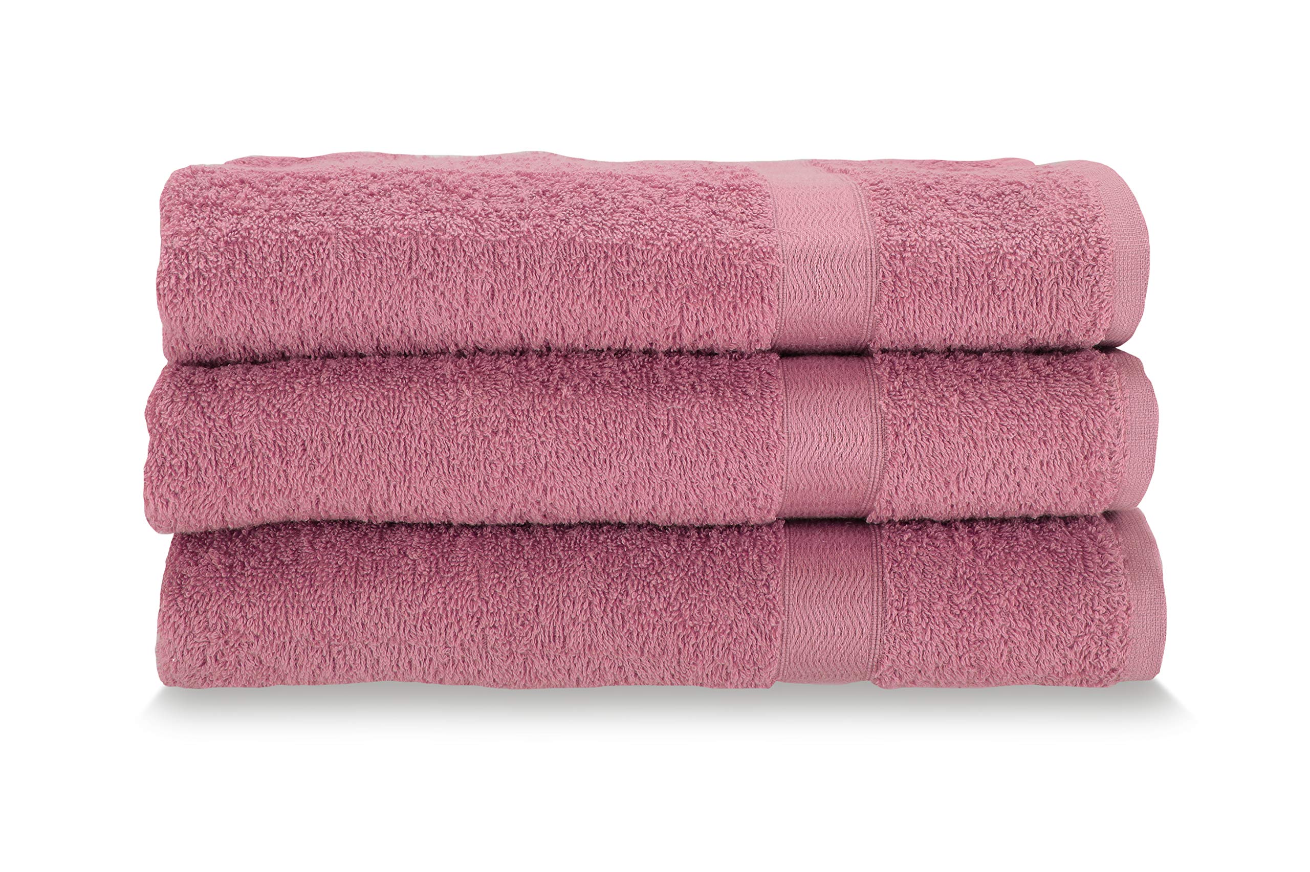 Gabel Facial Towels, Pure Hydrophilic Cotton Sponge, 60 x 100 cm, Fuxia, Set of 3