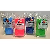Co-Flex 4 Inch Cohesive Flexible Bandage 4" x 5 yards (Pack of 4 Rolls) Assorted Colors