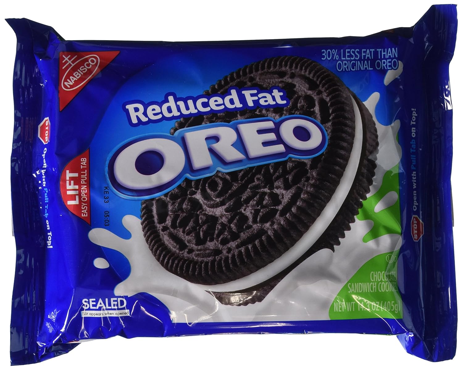 Oreo Reduced Fat Oreo Cookie 14 3 Ounce Pack Of 4 Amazon Com Grocery Gourmet Food