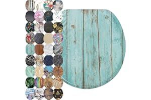 Sanilo Soft Close Toilet Seat ROUND, Quiet and Slow Close Lid and Seat, Strong Bumpers and Hinges, Lumber