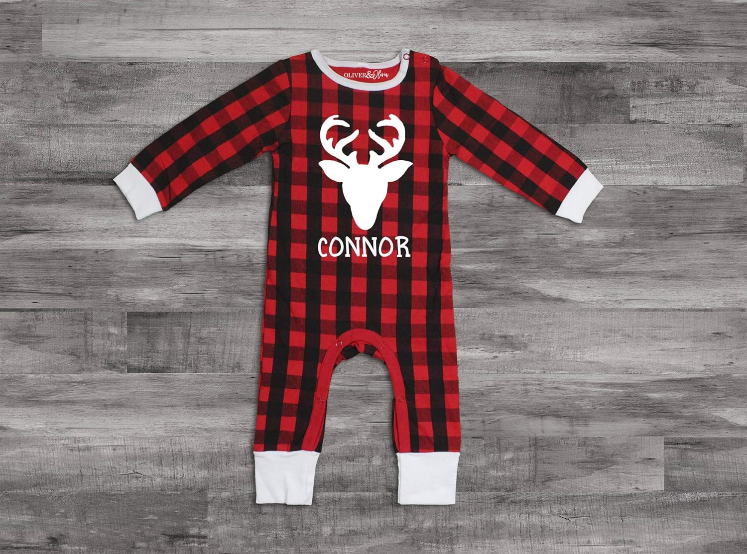 buffalo plaid romper