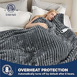 Bedsure Heated Blanket Electric Twin - Thick