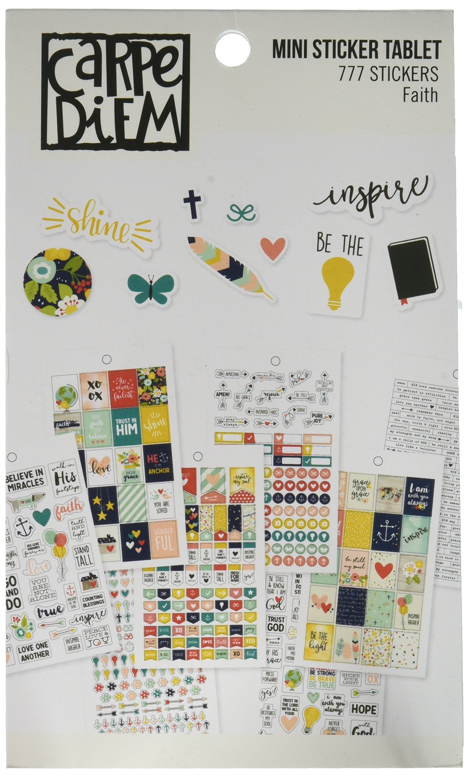 Simple Stories Faith Mini Sticker Tablet, Multicoloured