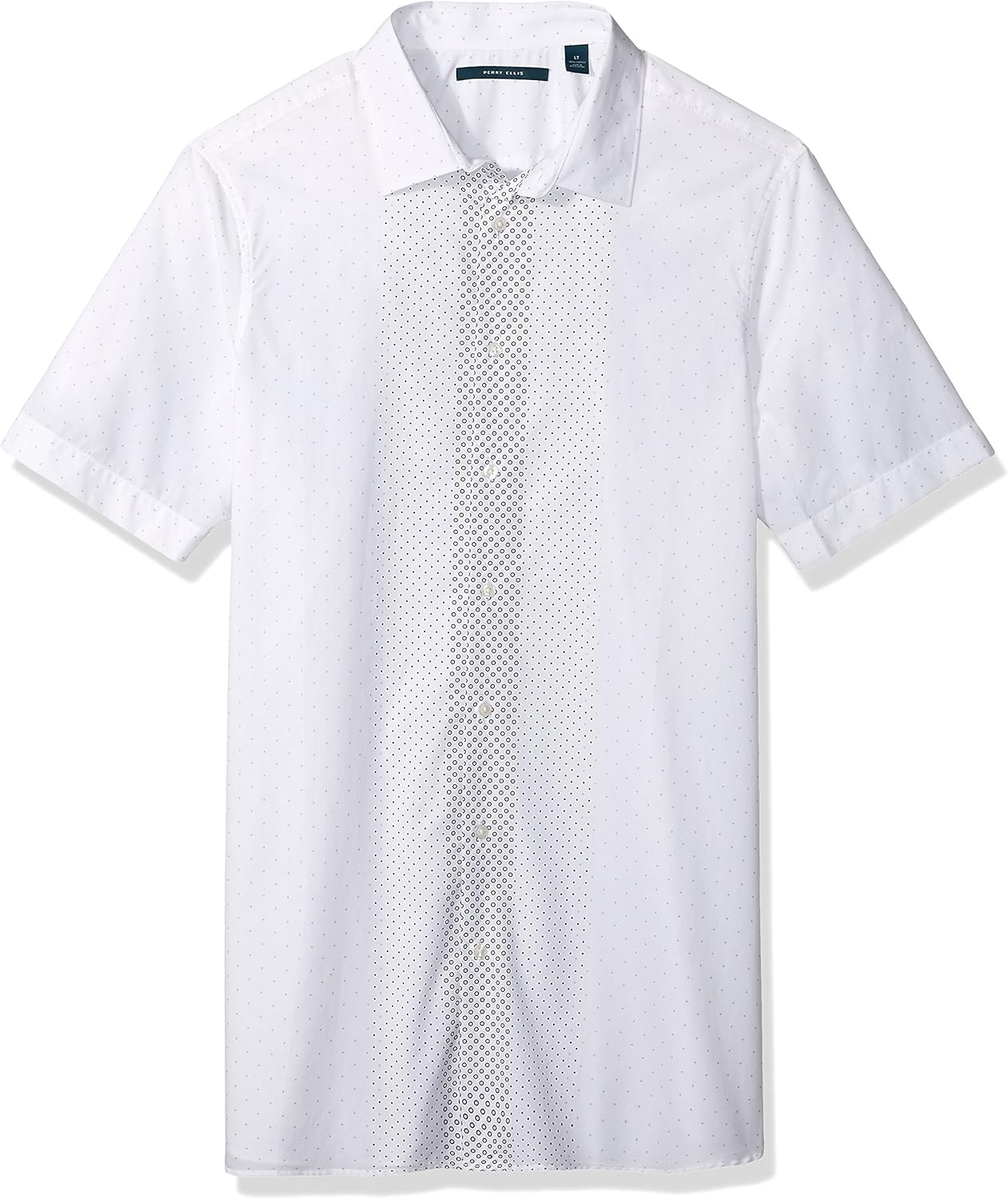 Perry Ellis Mens Big and Tall Short Sleeve Geo Print Shirt-j
