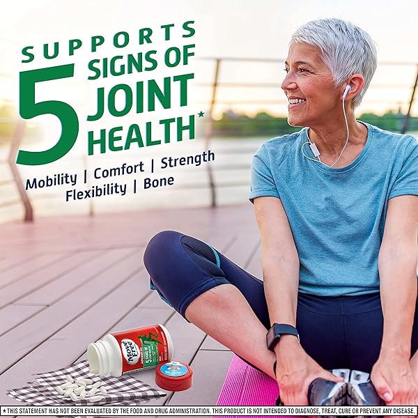 MOVE FREE ADVANCED GLUCOSAMINE CHONDROITIN MSM JOINT SUPPORT SUPPLEMENT, SUPPORTS MOBILITY COMFORT STRENGTH FLEXIBILITY & BONE – 120 COUNT (PACK OF 3)