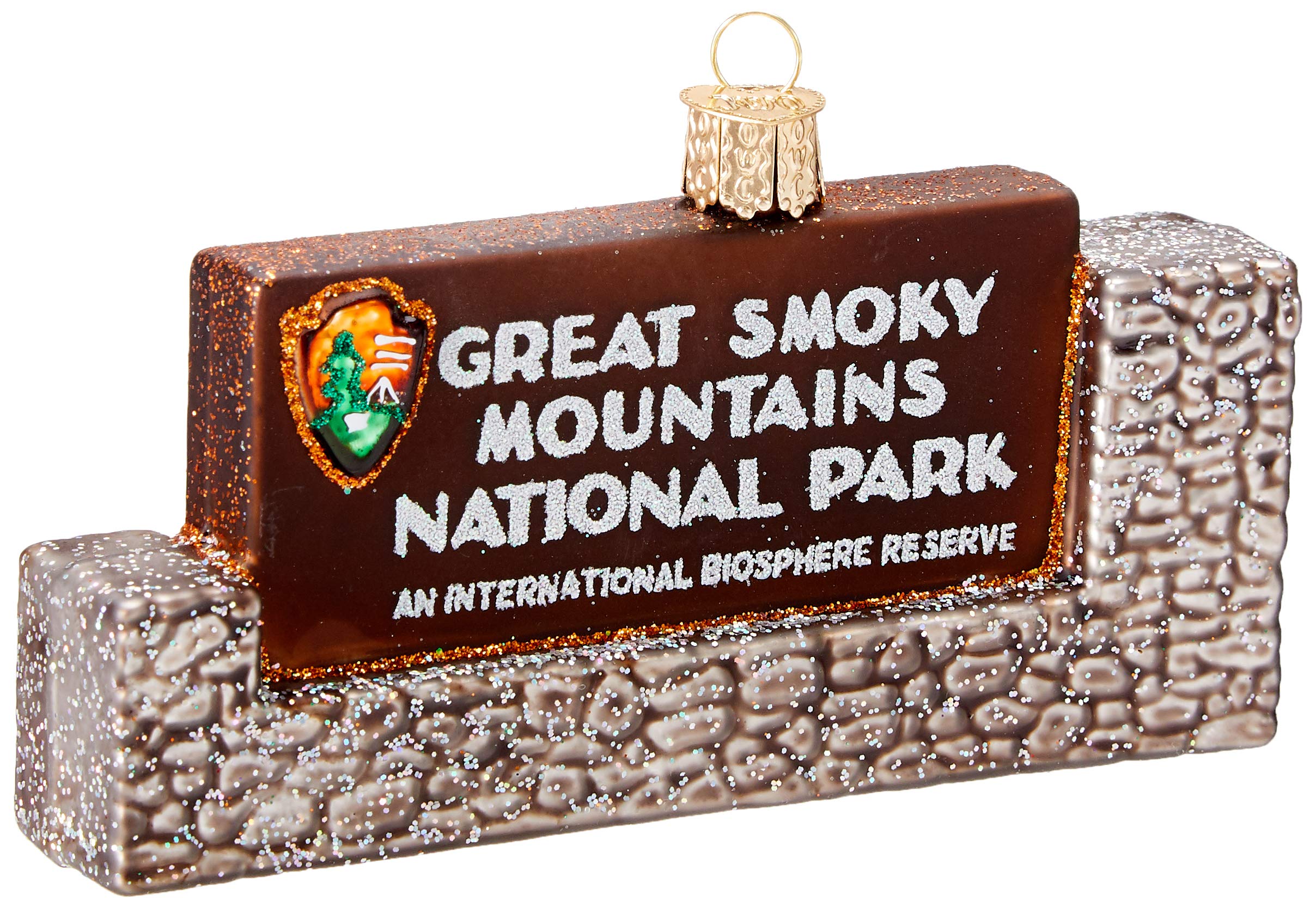 Old World Christmas Ornaments: State Parks Glass Blown Ornaments for Christmas Tree, Great Smokey